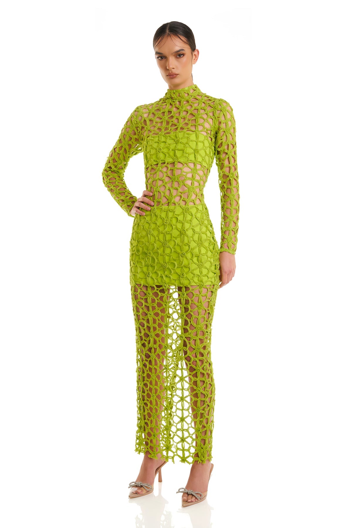 Kallum Dress - Lime