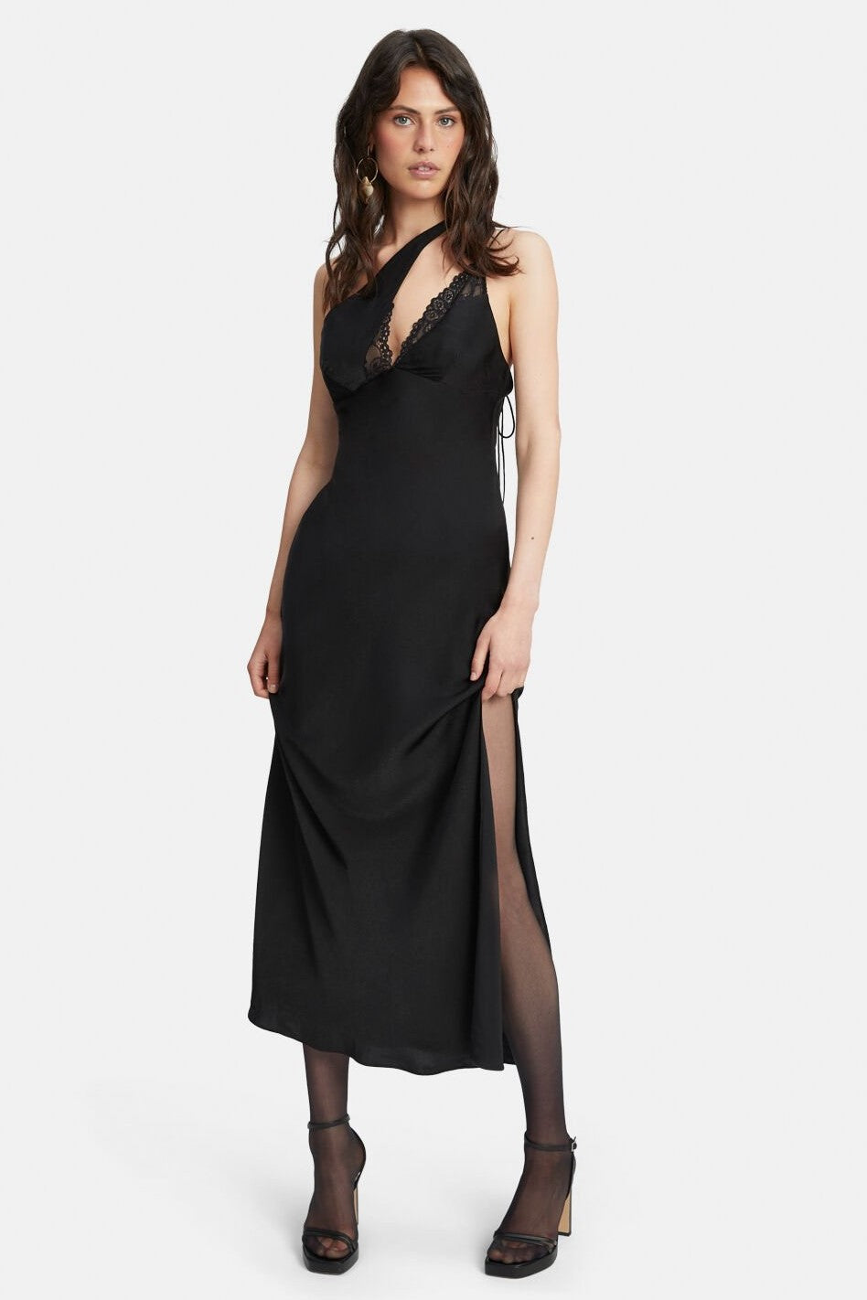 Lamont Slip Dress - Black - SHOPJAUS - JAUS