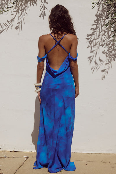 Lavani Maxi Dress - Ramona Blue - SHOPJAUS - JAUS