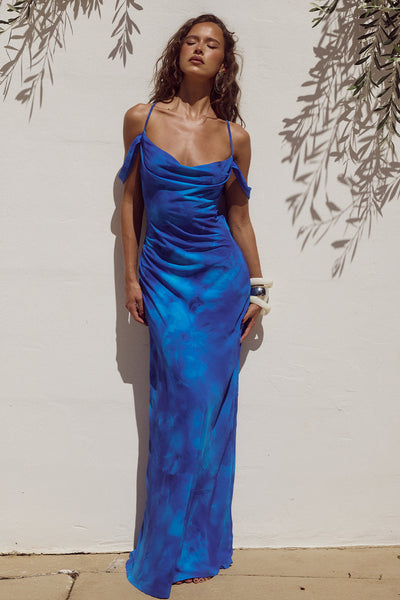 Lavani Maxi Dress - Ramona Blue - SHOPJAUS - JAUS