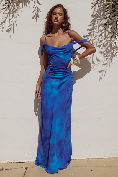 Lavani Maxi Dress - Ramona Blue - SHOPJAUS - JAUS