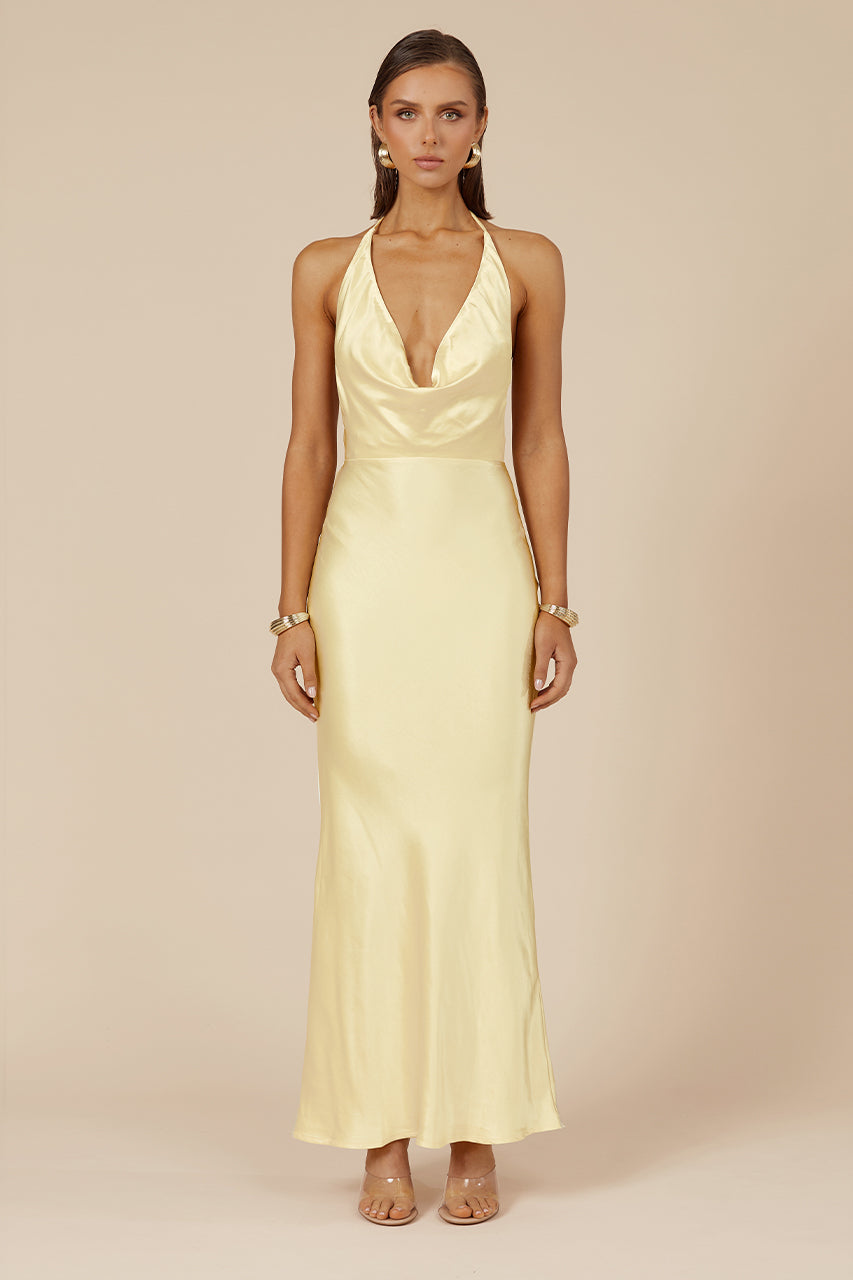 Pose Maxi Dress - Lemon