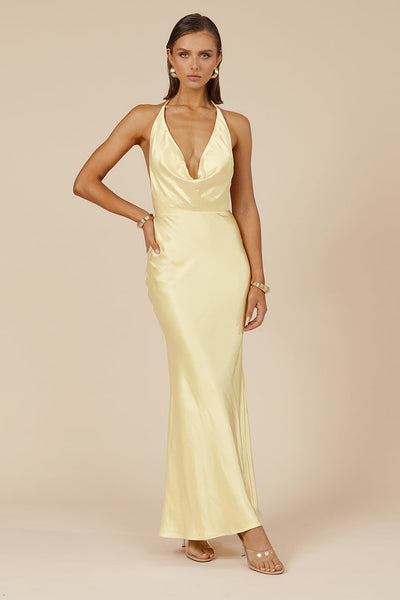 Pose Maxi Dress - Lemon