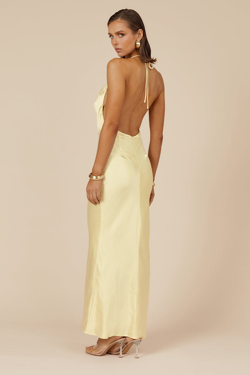 Pose Maxi Dress - Lemon