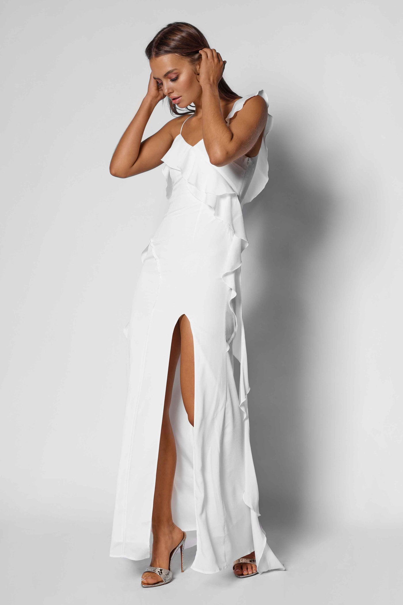 Meagan Dress - White - SHOPJAUS - JAUS