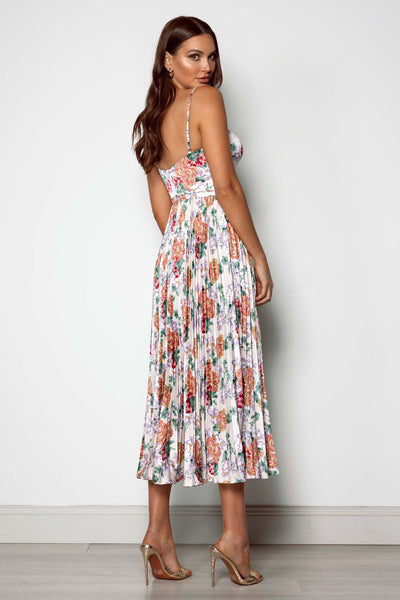 Milan Dress - Orange Floral - SHOPJAUS - JAUS