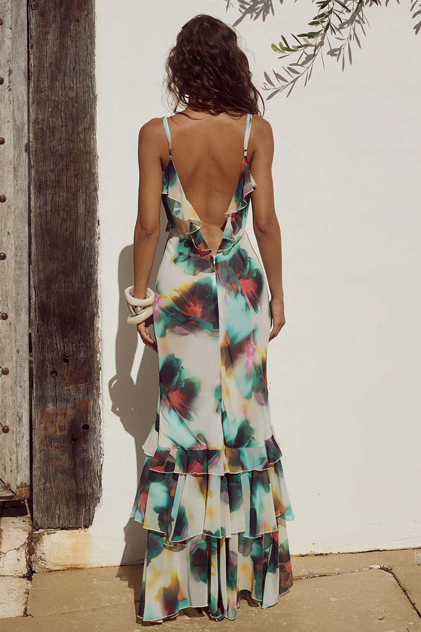 Namara Maxi Dress - Camila Print - SHOPJAUS - JAUS