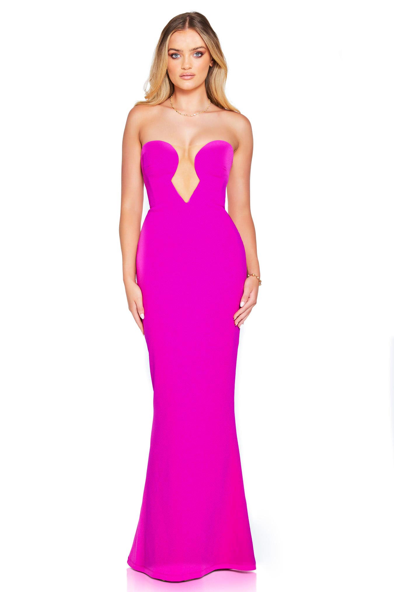 Nookie Minx Gown - Electric Pink - SHOPJAUS - JAUS