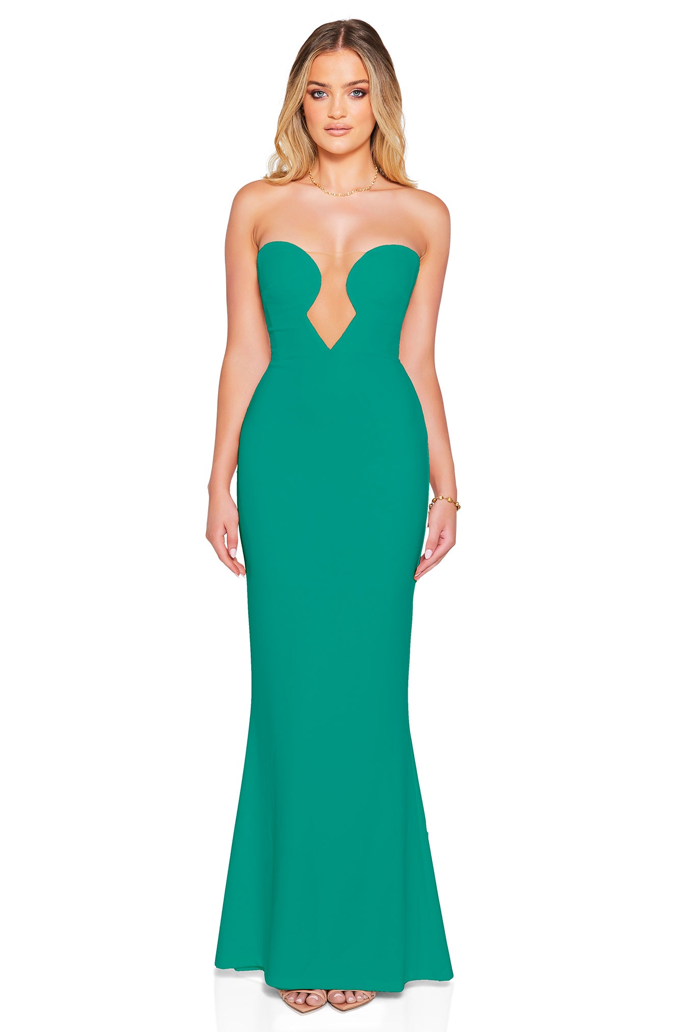 Nookie Minx Gown - Emerald - SHOPJAUS - JAUS