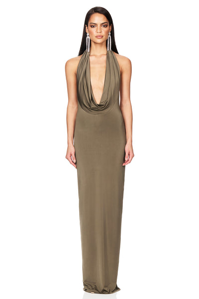 Nookie Element Gown - Khaki