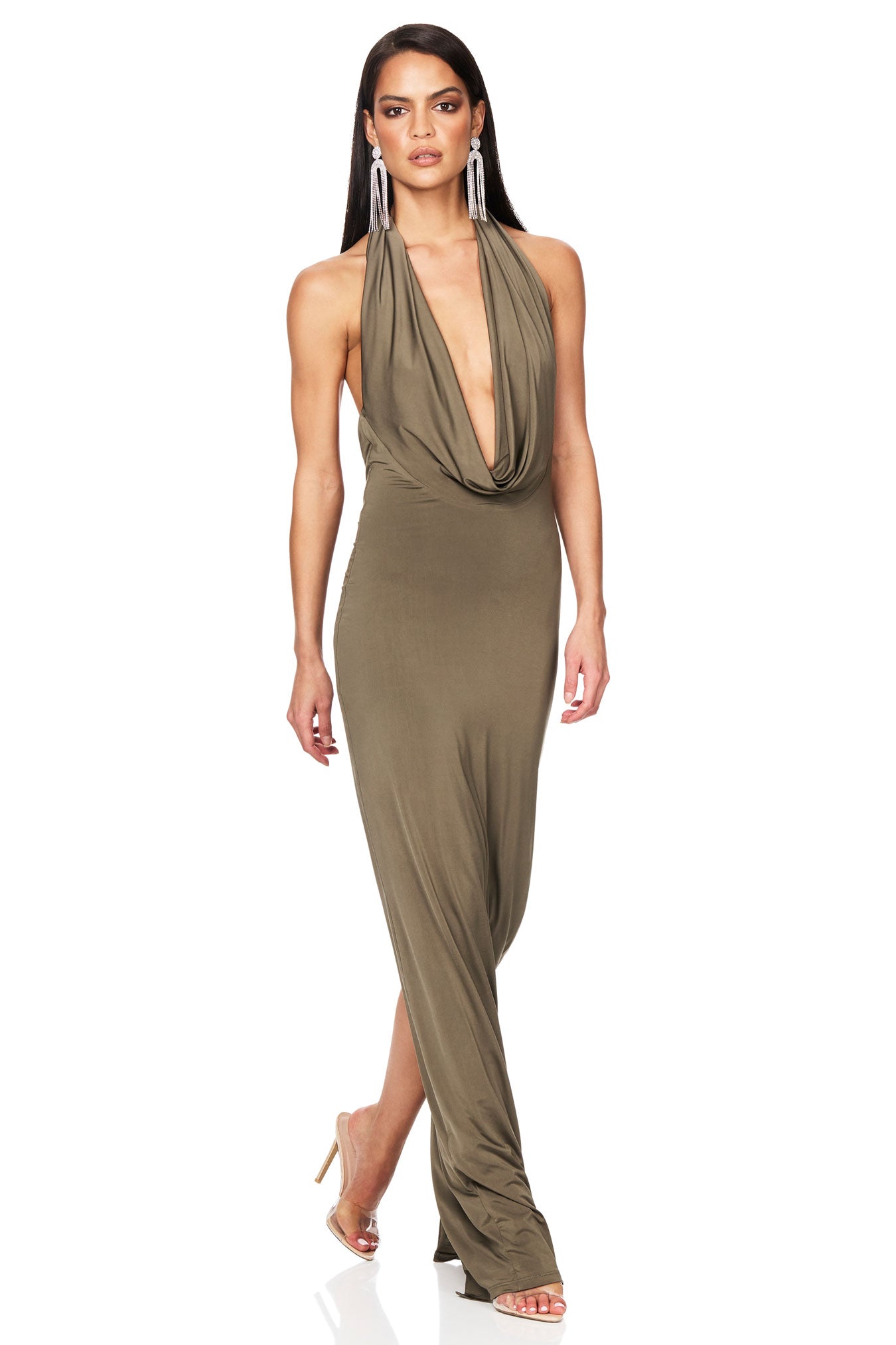 Nookie Element Gown - Khaki