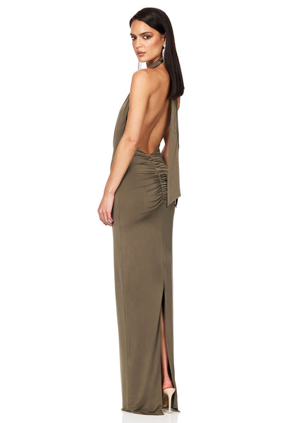 Nookie Element Gown - Khaki