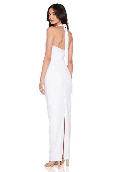 Nookie Chicane Midi Dress - White - SHOPJAUS - JAUS