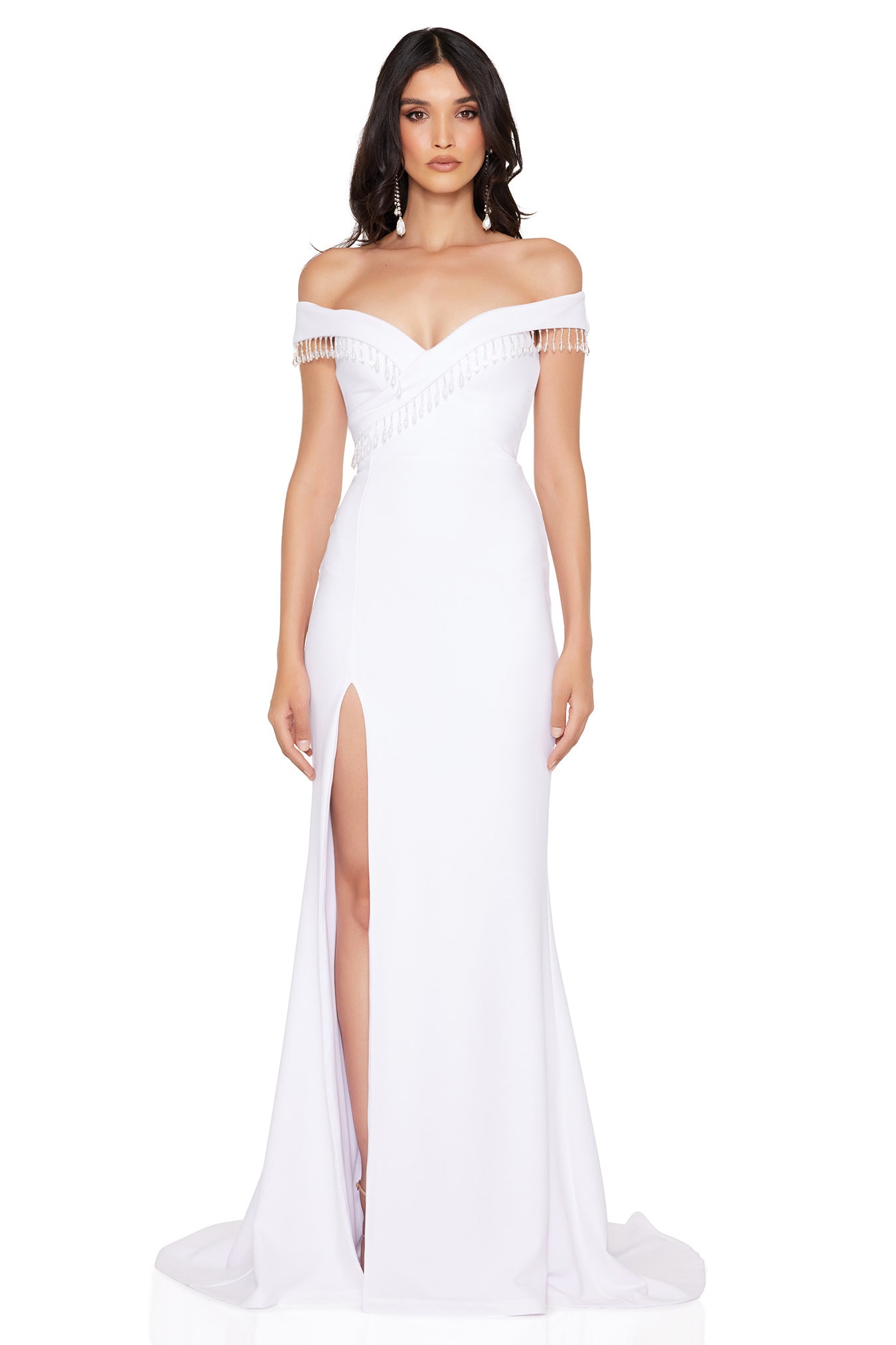 Nookie Chicane Gown - White - SHOPJAUS - JAUS