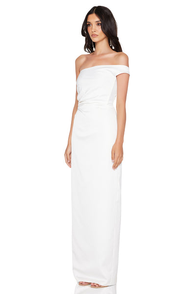 Nookie Pallisade Gown - White - SHOPJAUS - JAUS