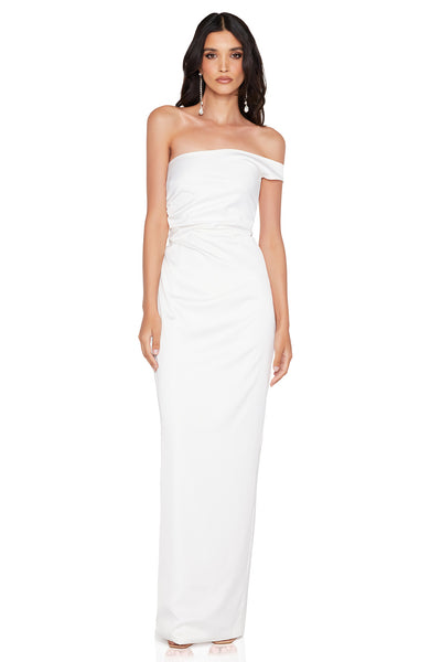 Nookie Pallisade Gown - White - SHOPJAUS - JAUS