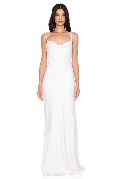 Nookie Entice Drape Gown - Ivory - SHOPJAUS - JAUS