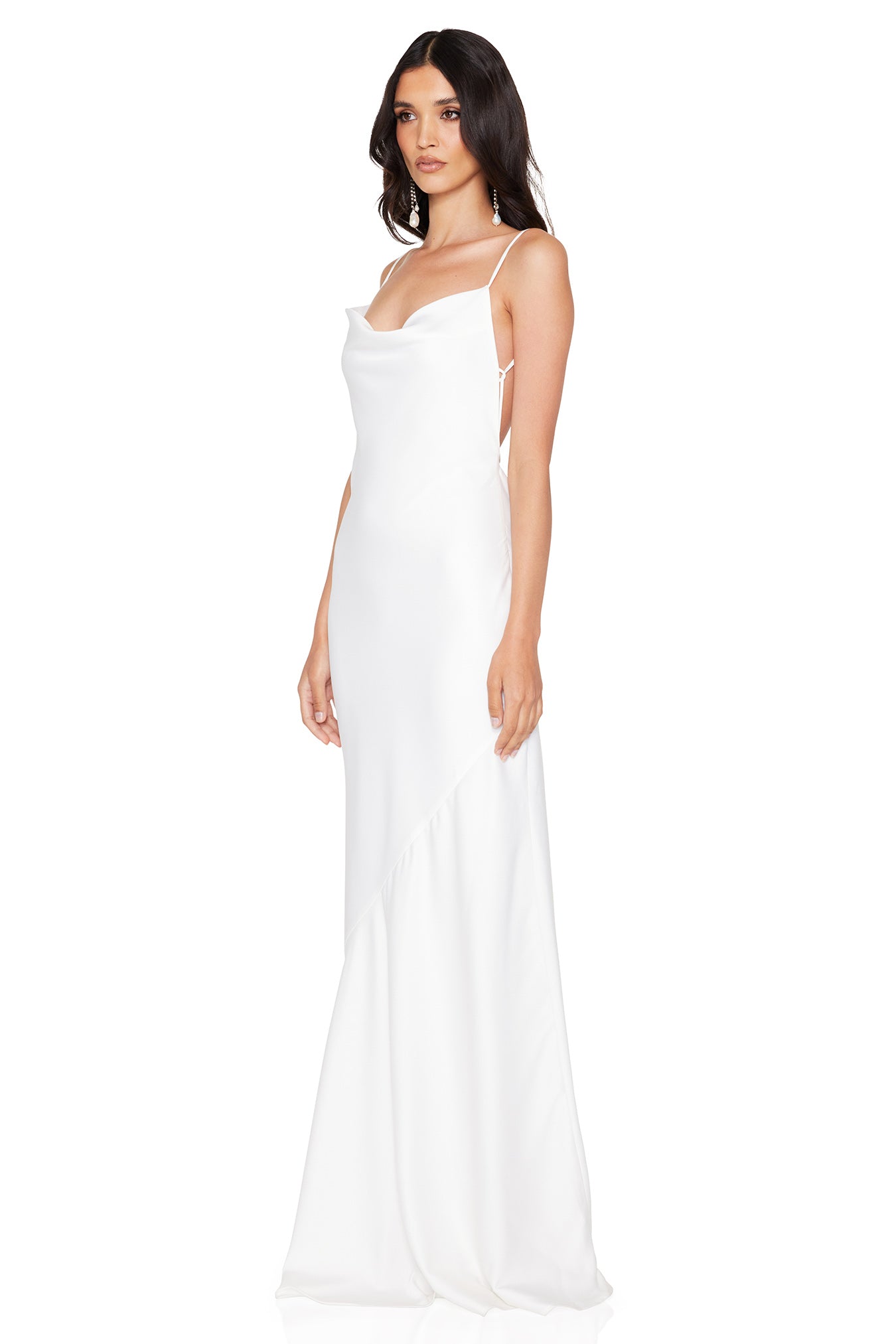 Nookie Entice Drape Gown - Ivory - SHOPJAUS - JAUS