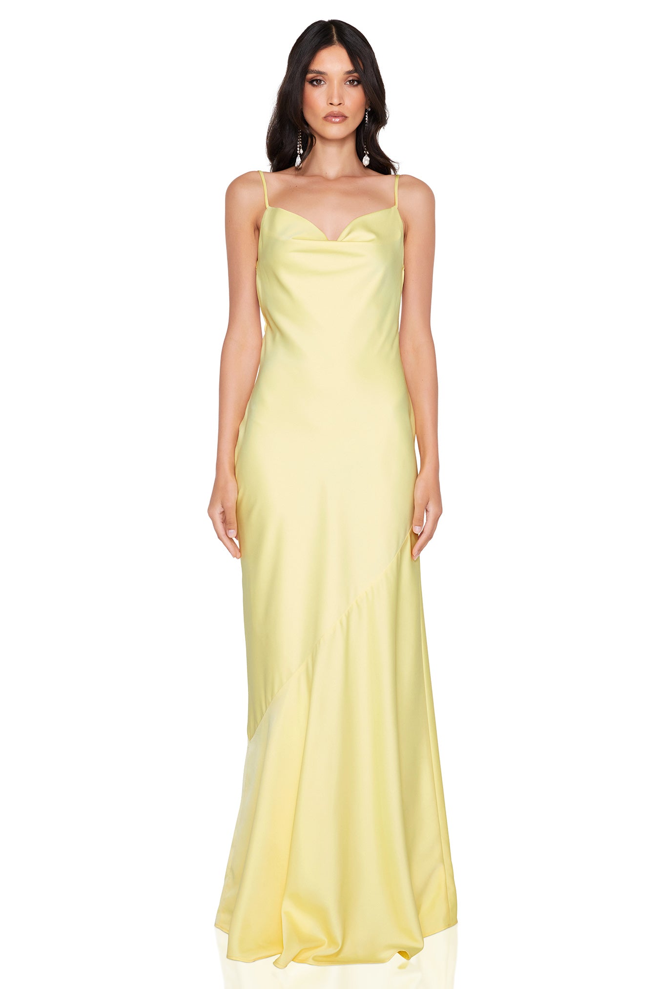 Nookie Entice Drape Gown - Lemon - SHOPJAUS - JAUS