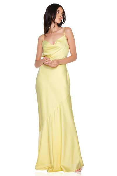 Nookie Entice Drape Gown - Lemon - SHOPJAUS - JAUS