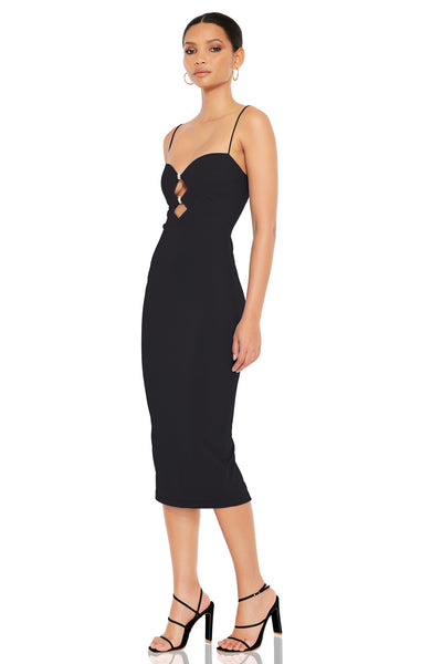 Nookie Muse Midi Dress - Black - SHOPJAUS - JAUS