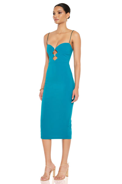 Nookie Muse Midi Dress - Topaz - SHOPJAUS - JAUS