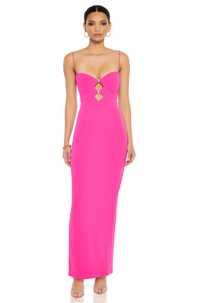 Nookie Muse Gown - Neon Pink - SHOPJAUS - JAUS