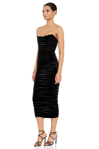 Nookie Verve Midi Dress - Black - SHOPJAUS - JAUS