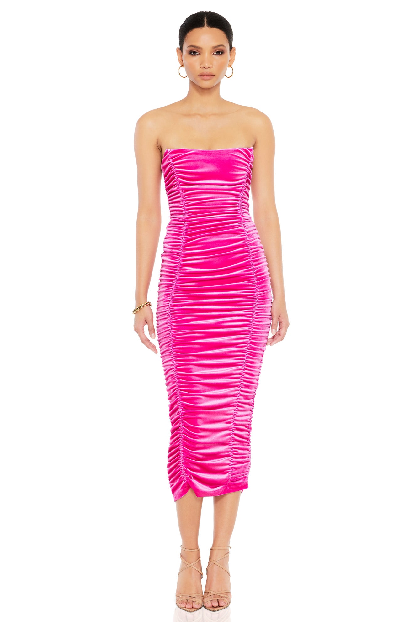 Nookie Verve Midi Dress - Hot Pink - SHOPJAUS - JAUS