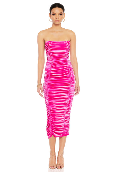 Nookie Verve Midi Dress - Hot Pink - SHOPJAUS - JAUS