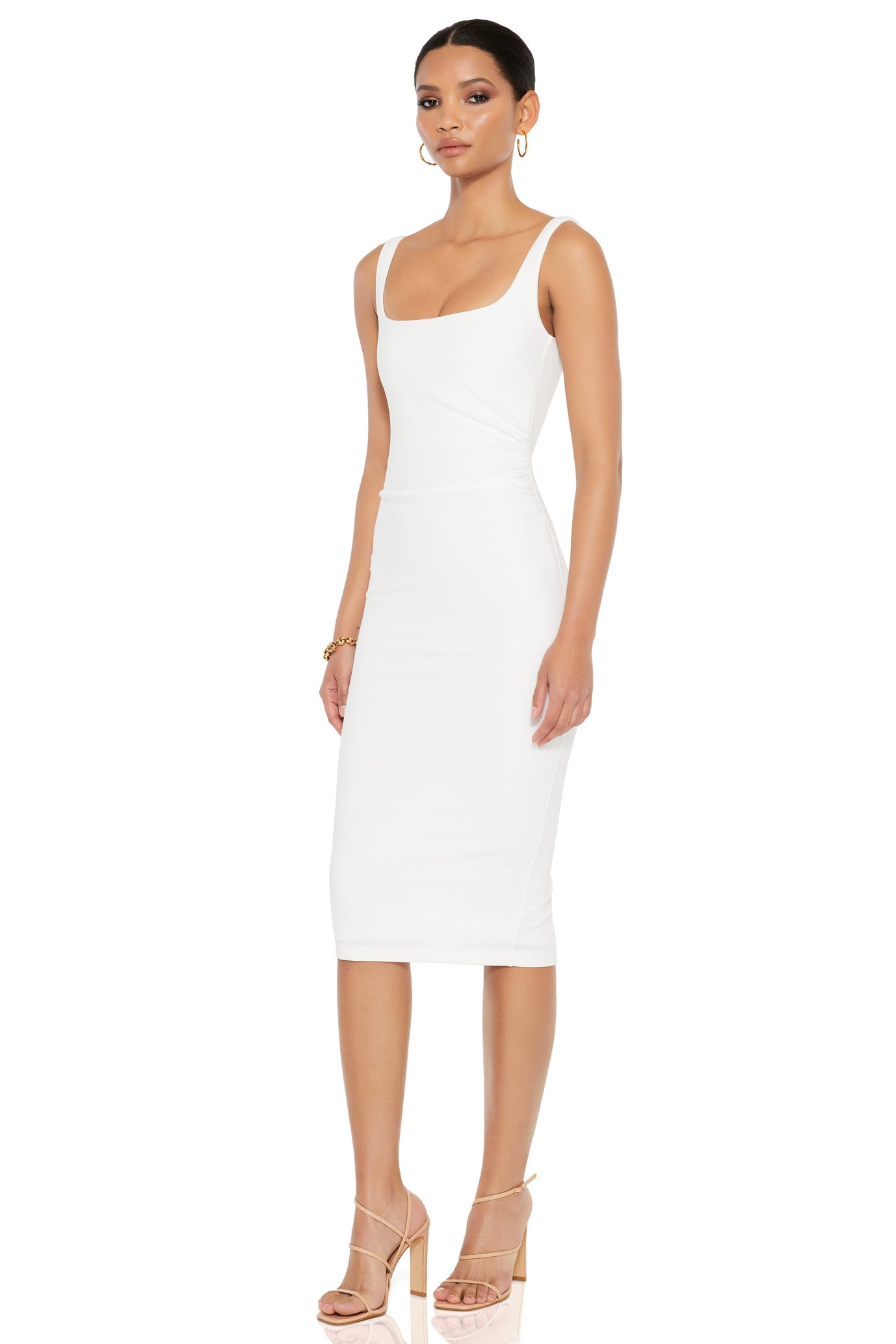 Nookie Glory Midi Dress - Ivory - SHOPJAUS - JAUS