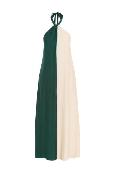 Riviera Maxi Dress - Emerald/Sand - SHOPJAUS - JAUS