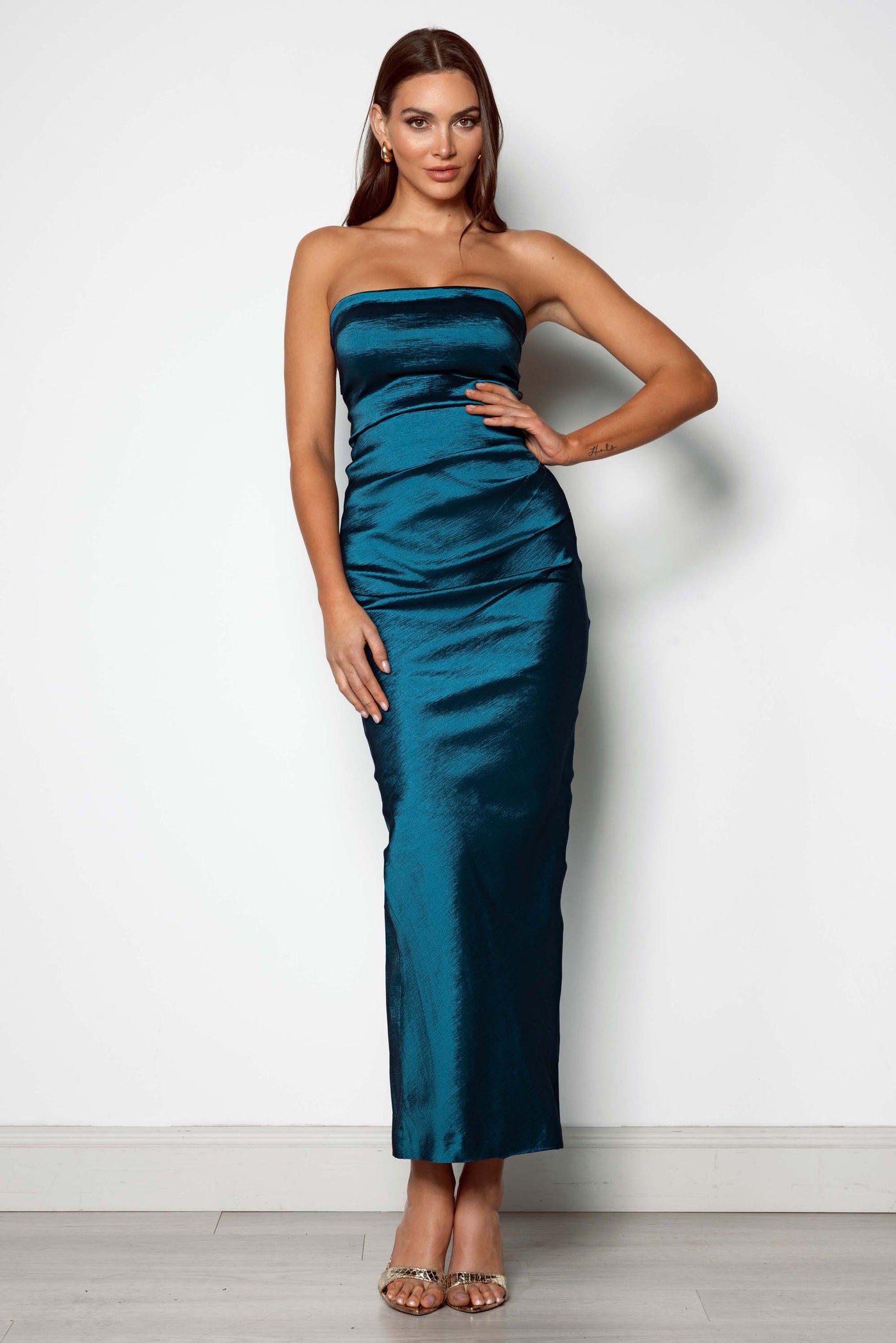 Roman Dress - Teal Blue - SHOPJAUS - JAUS