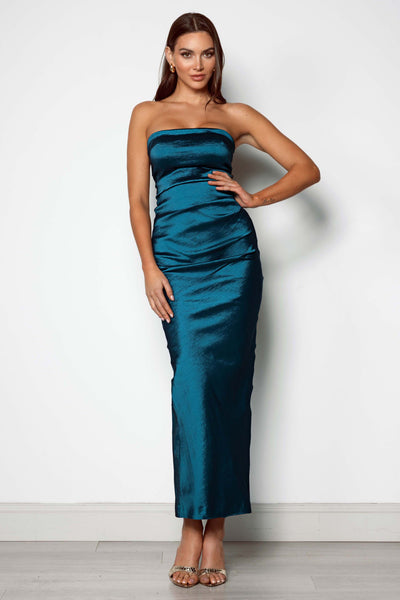 Roman Dress - Teal Blue - SHOPJAUS - JAUS