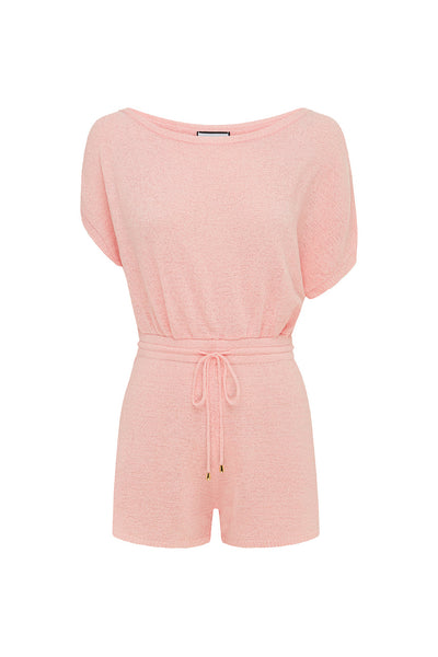 Mia Knit Romper - Baby Pink