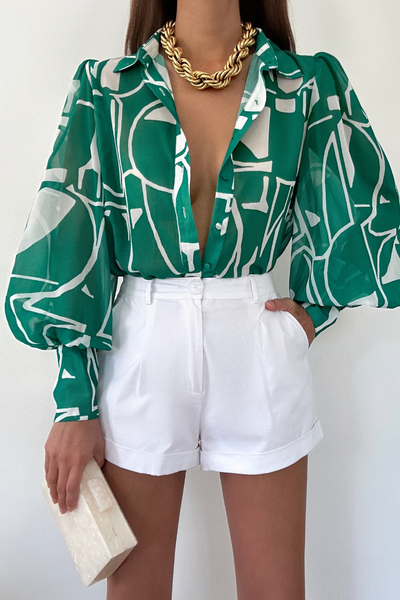 Gian Blouse - Green - SHOPJAUS - JAUS