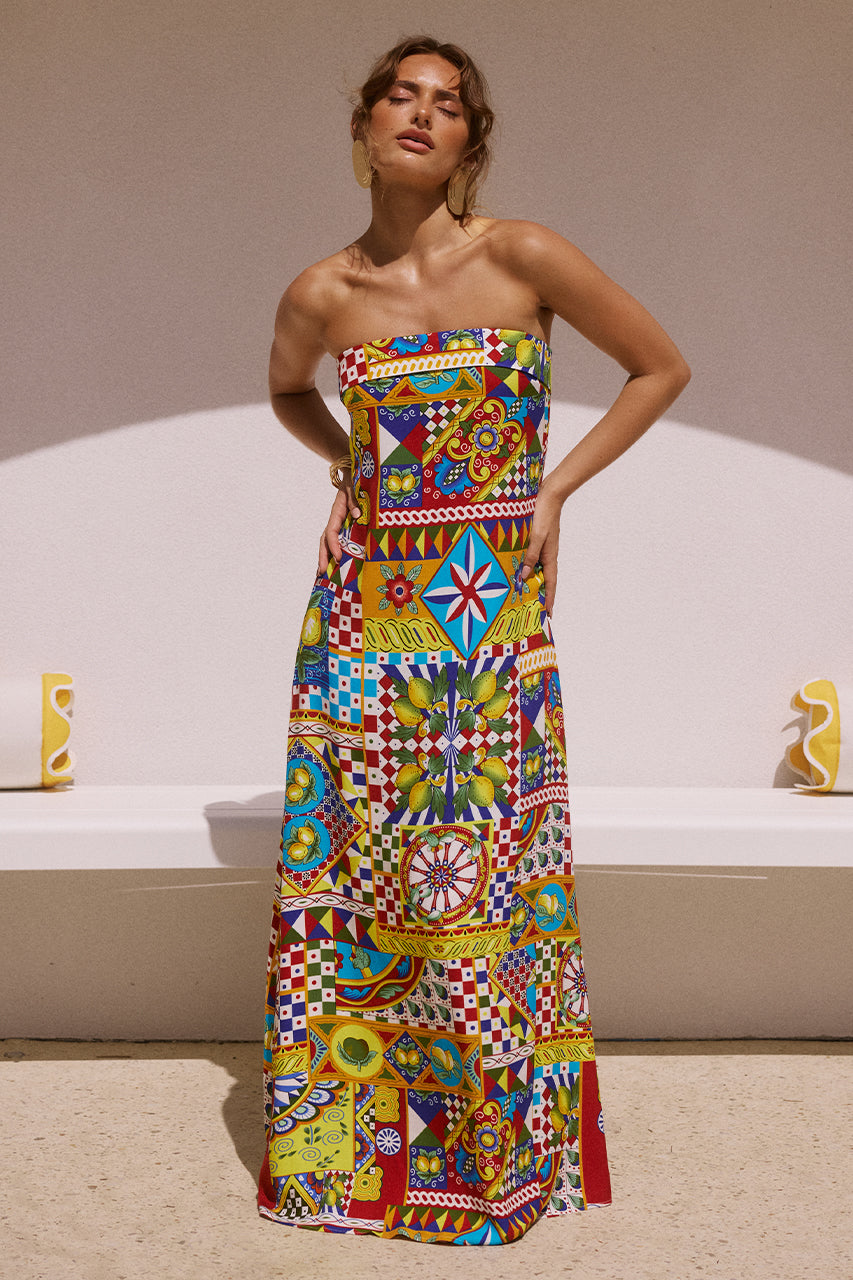 Phaedra Maxi Dress - Print - SHOPJAUS - JAUS