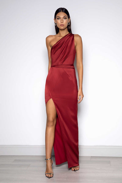 Wenona Dress - Wine - SHOPJAUS - JAUS