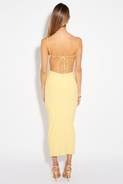 Addison Dress - Pastel Yellow - JAUS