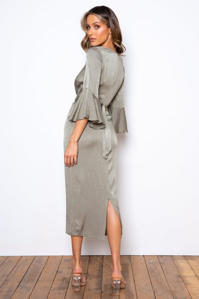 Adira Dress - Olive - JAUS