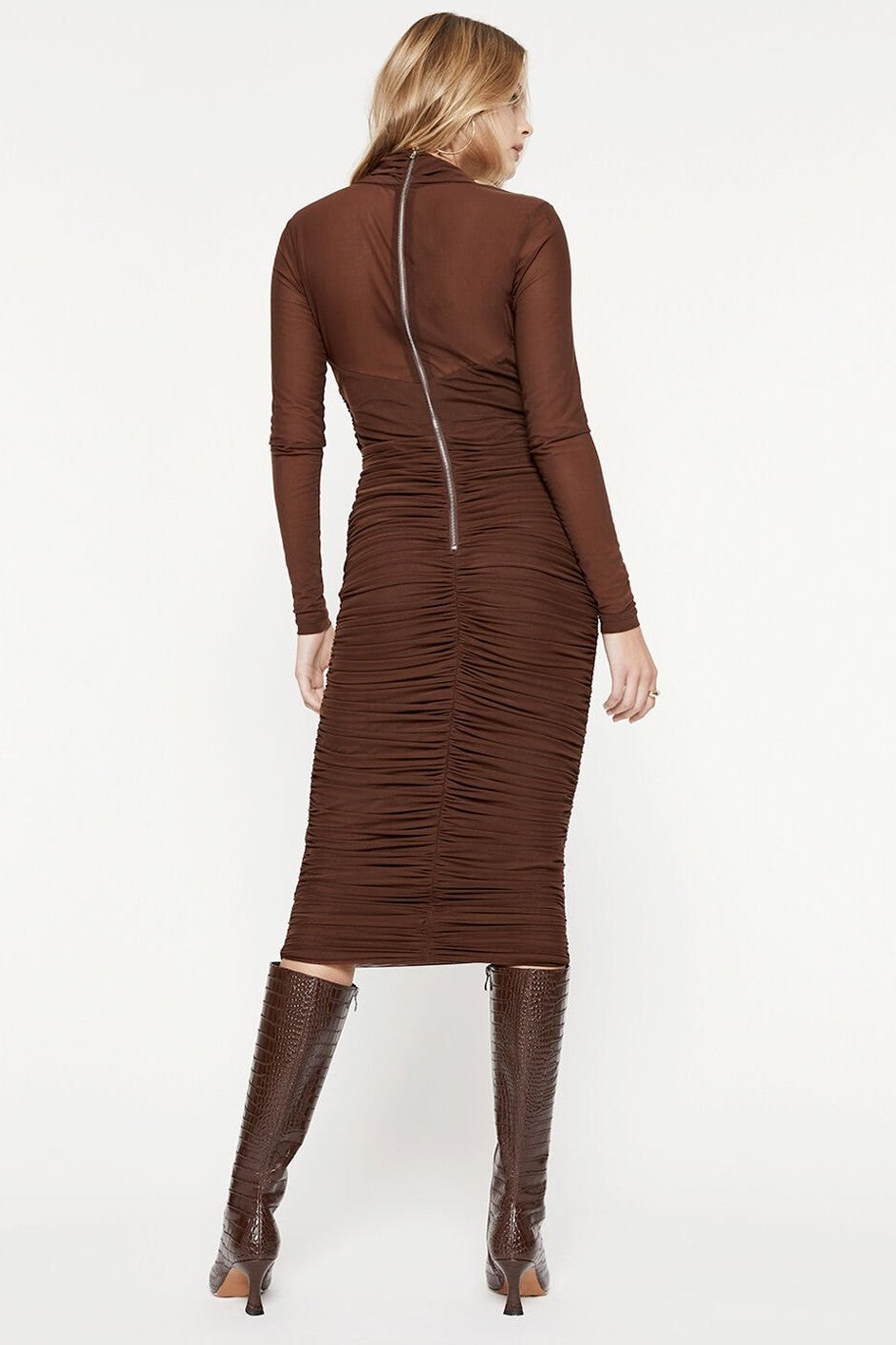 Aliyah Dress - Chocolate - SHOPJAUS - JAUS