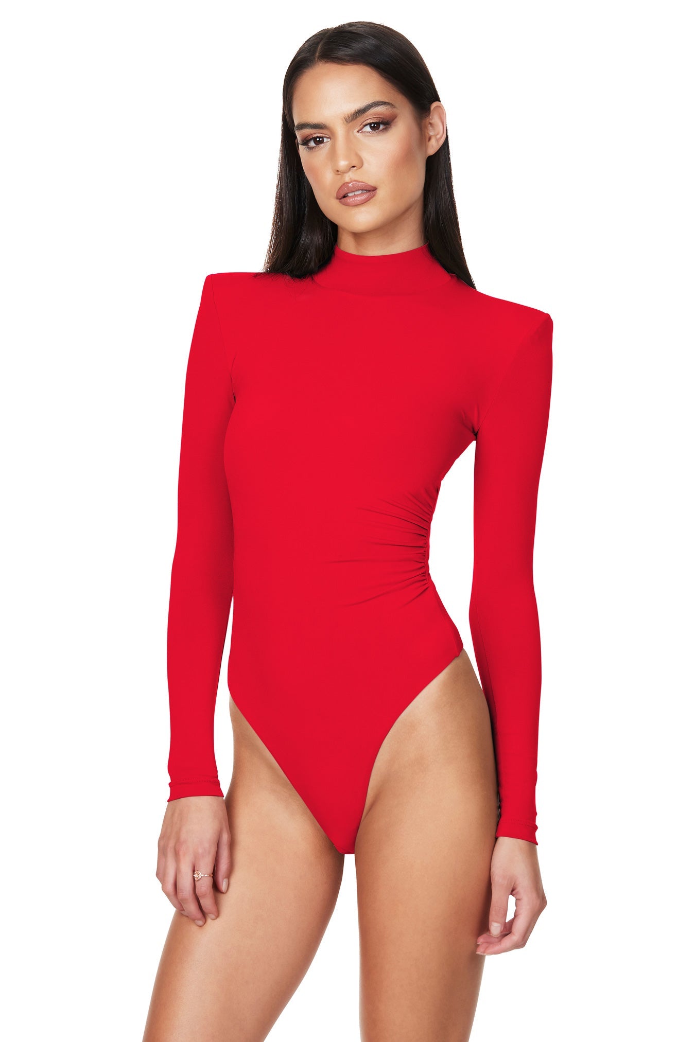 Nookie Anastasia High Neck Bodysuit - Scarlet - SHOPJAUS - JAUS