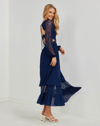 Annie Dress - Navy - JAUS