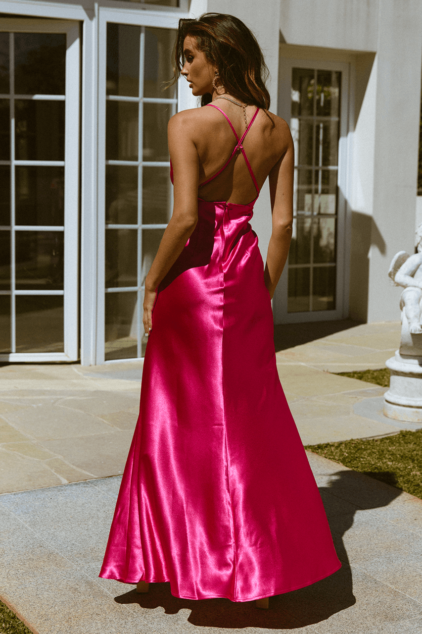 Arina Maxi Dress - Fuchsia - JAUS