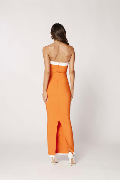 Ashley Dress - Orange - JAUS