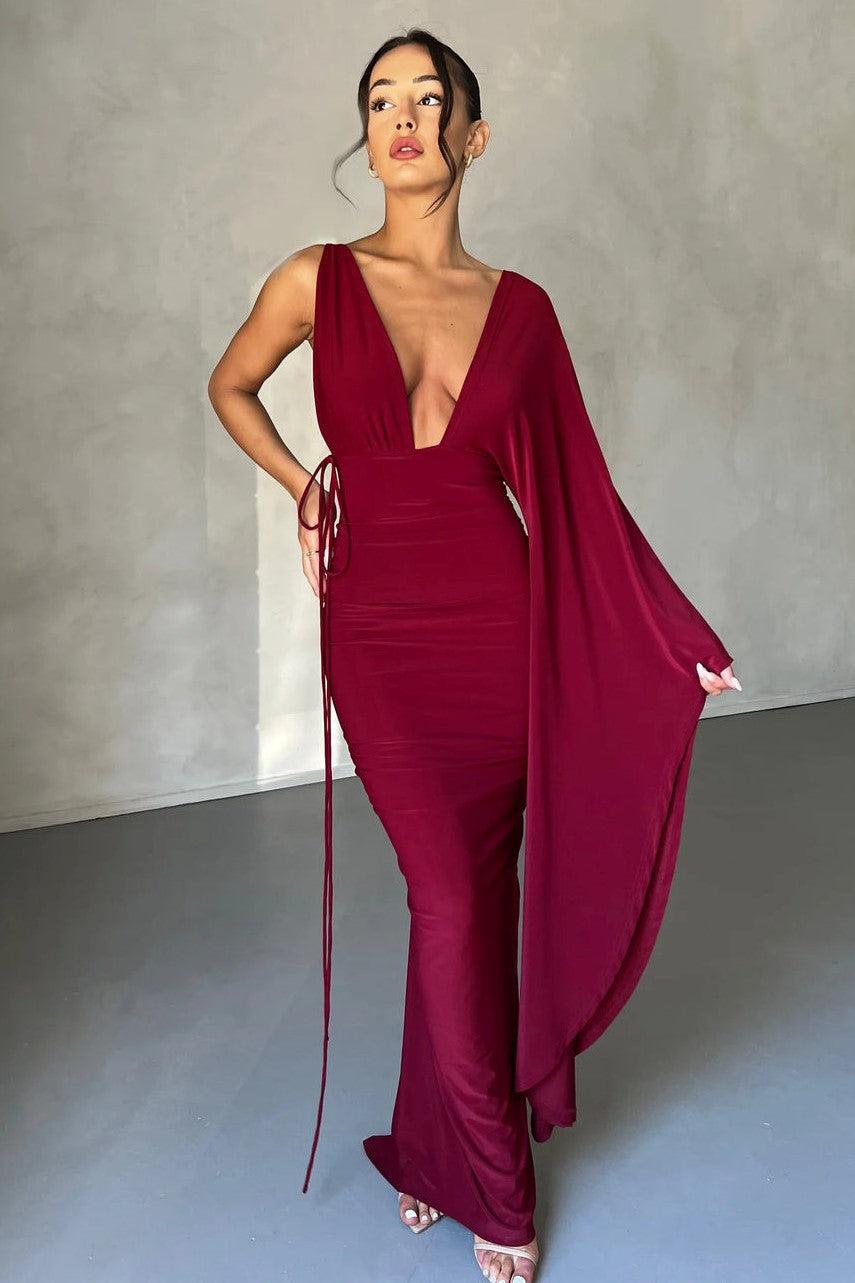 Athena Gown - Wine - JAUS