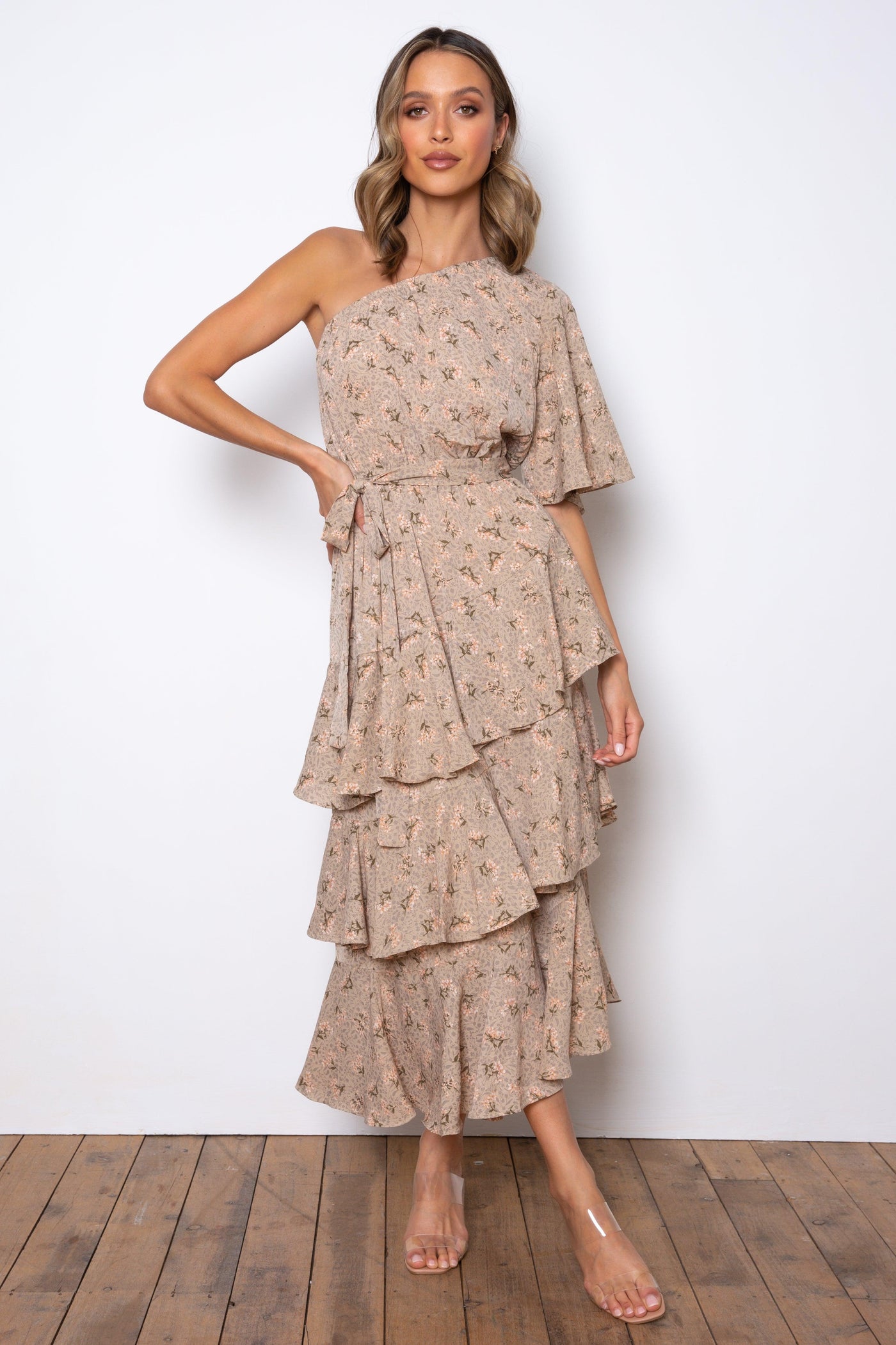 Atlantis Maxi Dress - Beige - JAUS