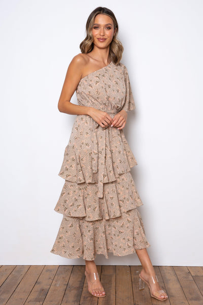 Atlantis Maxi Dress - Beige - JAUS