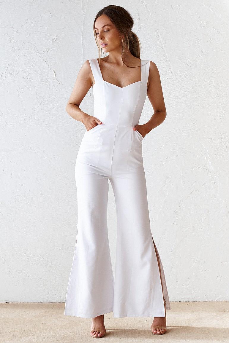 Aubrey Jumpsuit - Ivory - JAUS