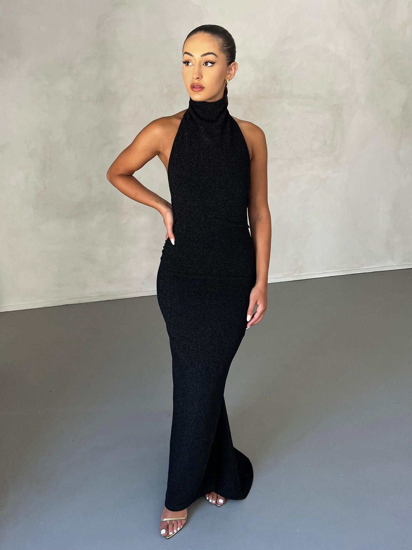 Aurora Gown - Black Foil - JAUS